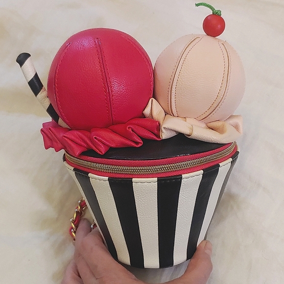 Betsey Johnson Pink and Black Cupcake Clutch - Picture 2 of 7